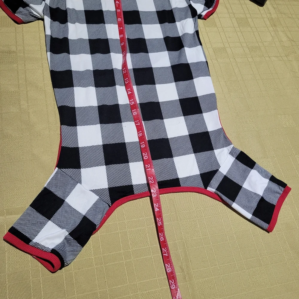 Checker Plaid Dog Outfit Size 2X Pet Matching Family Outfit Animal Holiday